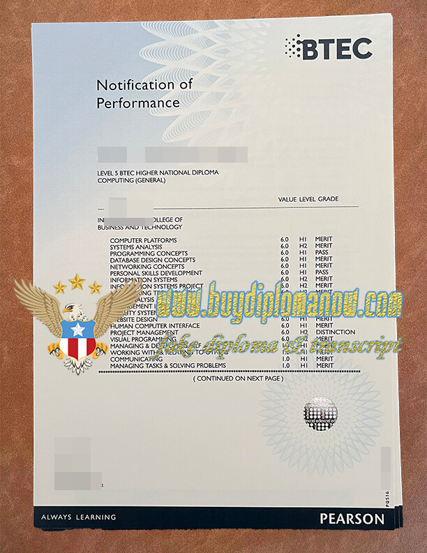 Order the latest version of BTEC fake Certificate Buy a BTEC fake Catificate