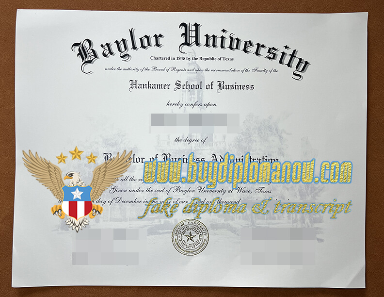 Baylor University's Most Realistic Fake Diploma Buy a Baylor University fake diploma