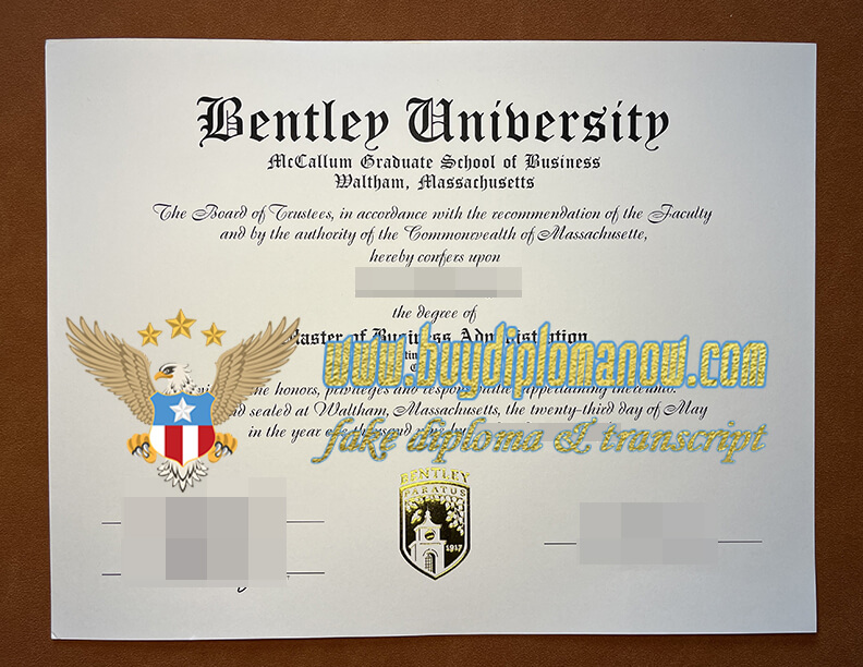 Bentley University fake diploma