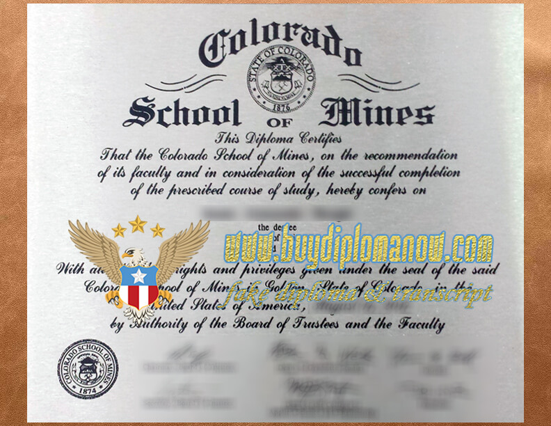 Colorado School of Mines degree