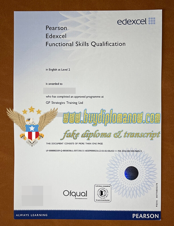 Buy a Edexcel fake certificate