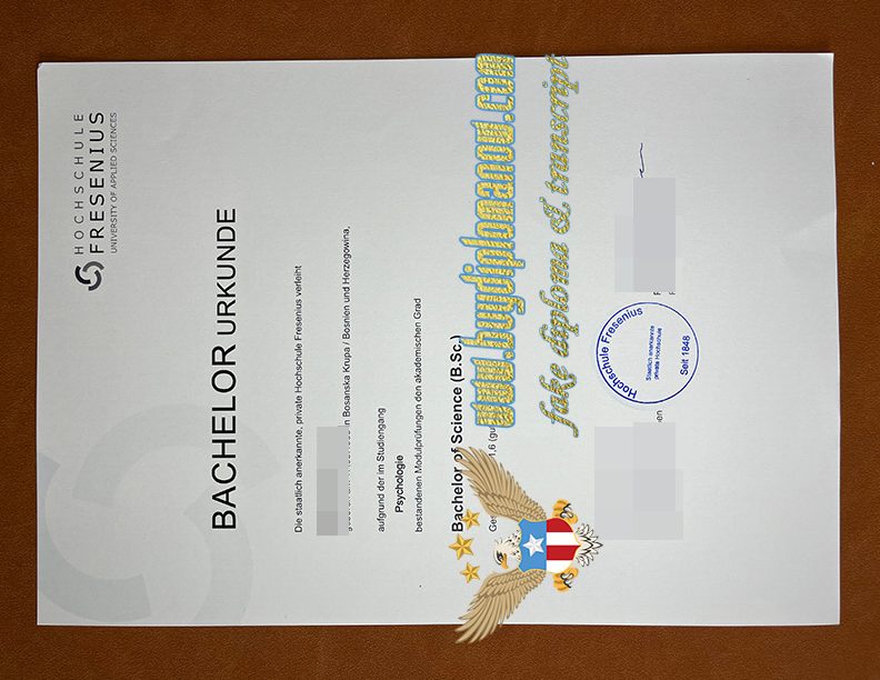 Get a Fresenius Hochschule fake diploma
