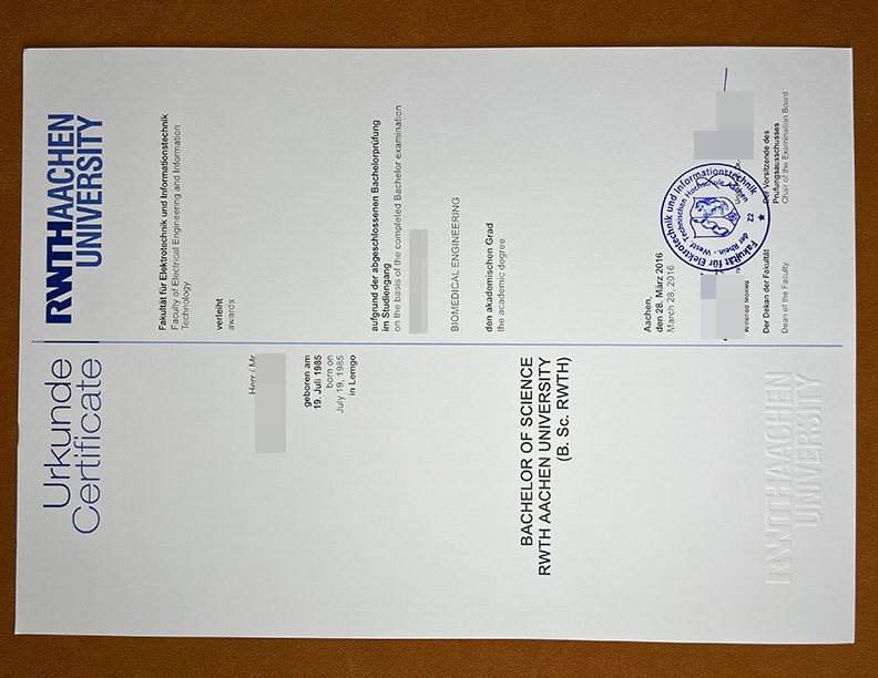 Purchase a RWTH Aachen University fake diploma