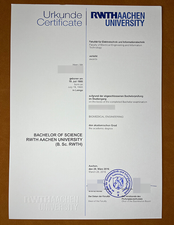 Get RWTH Aachen University fake degree online Purchase an RWTH Aachen University fake degree