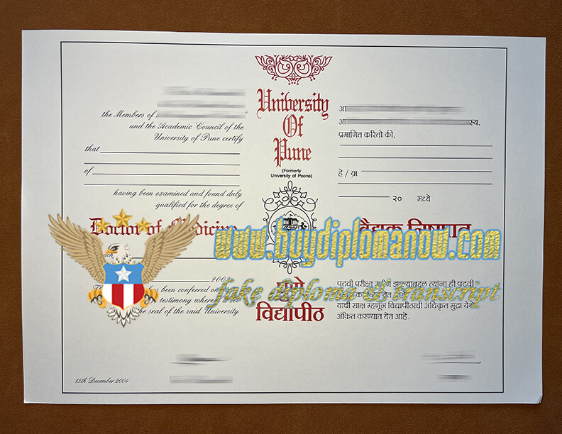 Buy a Savitribai Phule Pune University fake diploma