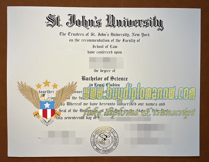 Make a St. John's University (New York City) diploma