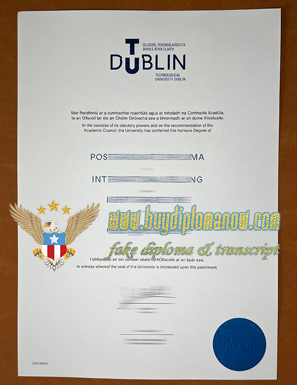 Can TU Dublin fake diploma be manufactured? Buy a TU Dublin fake diploma