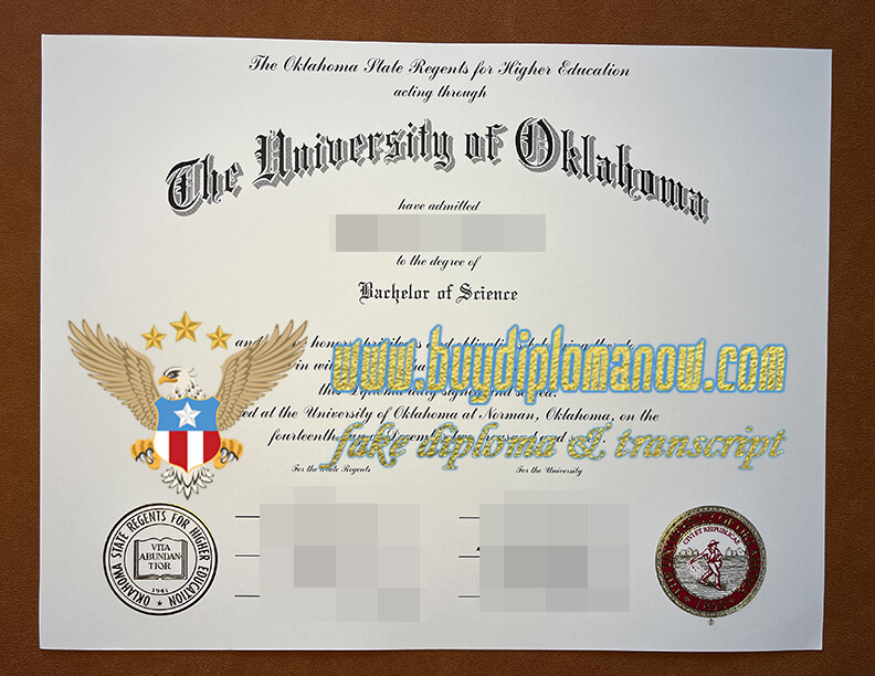 Order a University of Oklahoma fake degree online