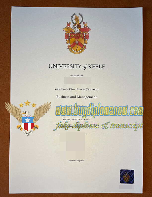 Buy a Keele University fake diploma 
