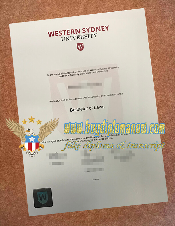 Western Sydney University degree manufacturer Make a Western Sydney university degree