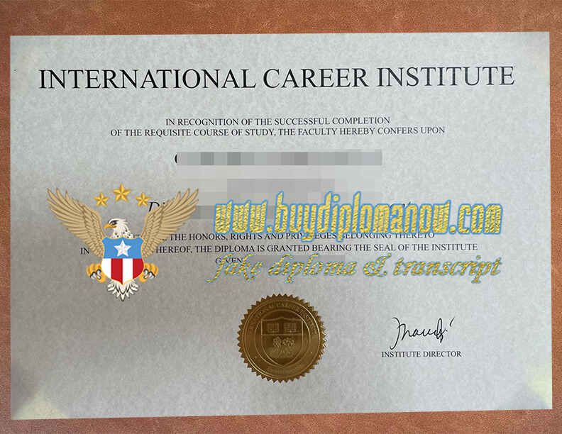 Provide International Career Institute （ICI）diplomas to those in need