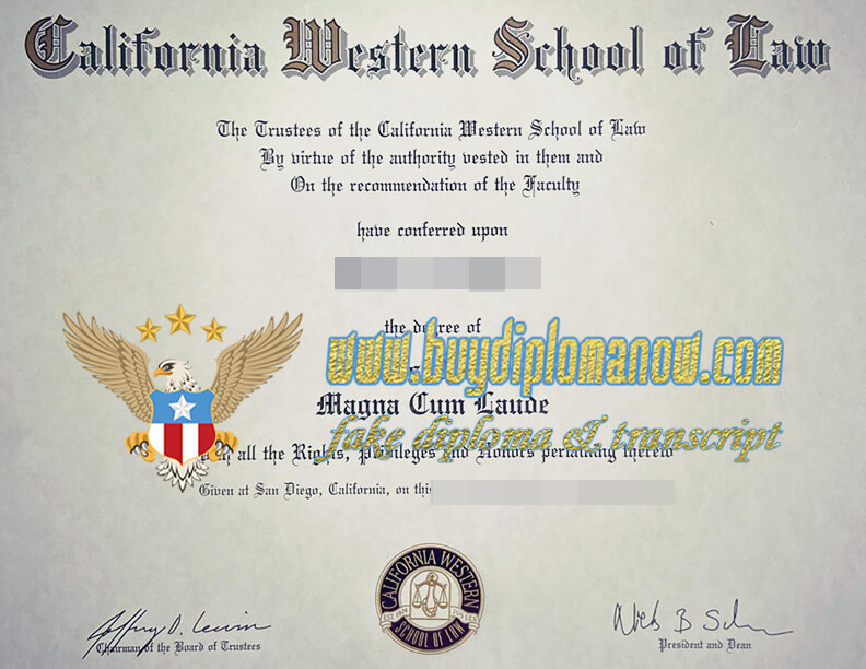 How to Get a Realistic California Western School of Law Diploma Fast
