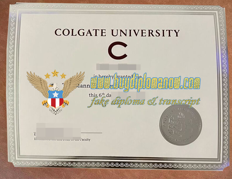 Get a Colgate University diploma