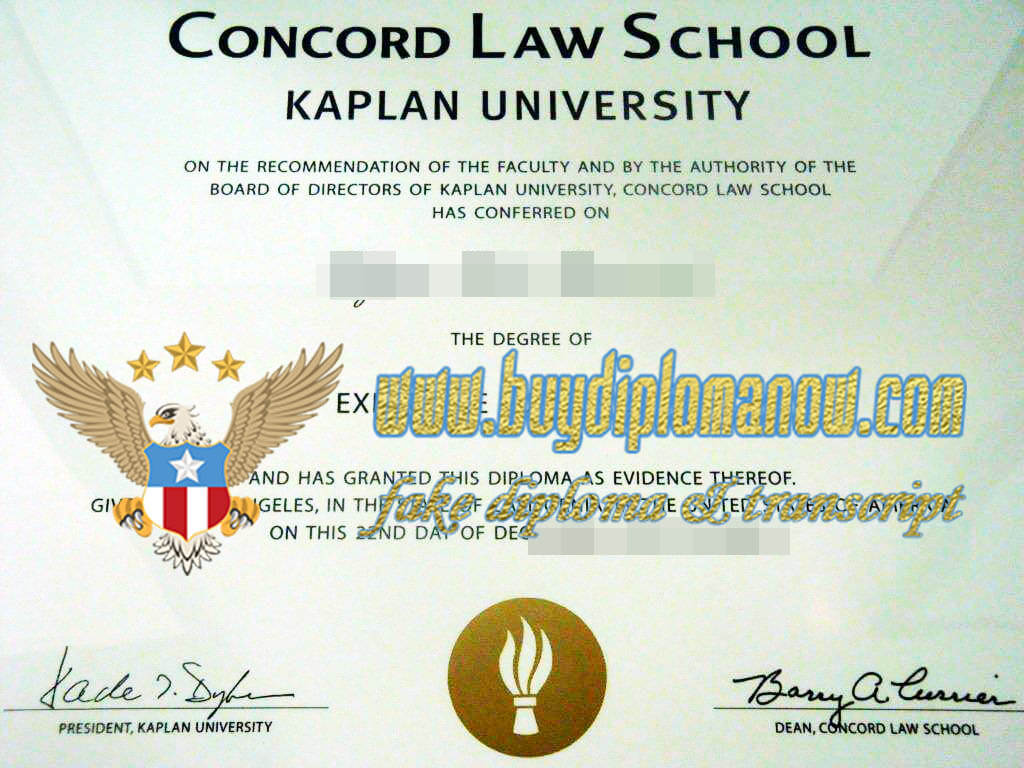 Order a Concord Law School diploma online