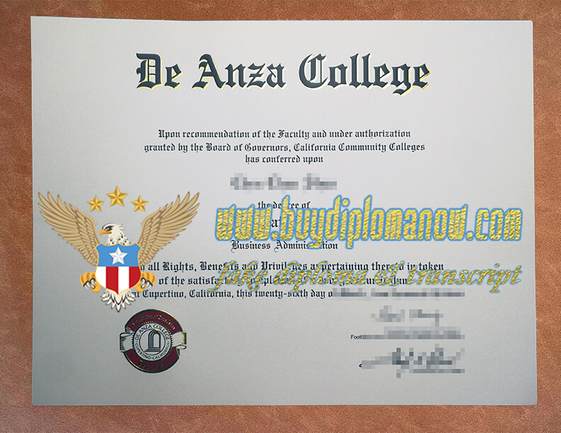 How to make a De Anza College fake diploma