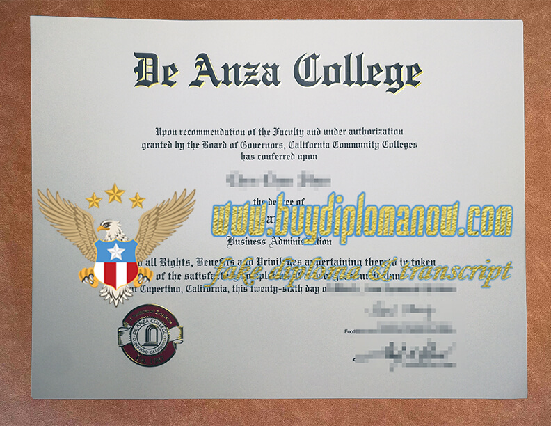 Order De Anza College fake diploma online in the United States? How to make a De Anza College fake diploma