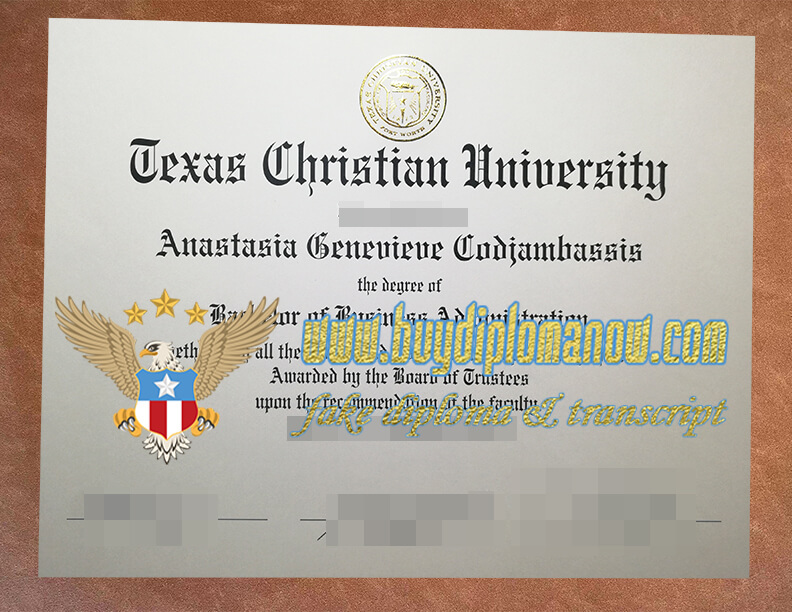 Buy a Texas Christian University fake diploma