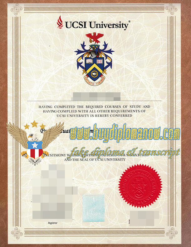 Make a UCSI University fake Certificate