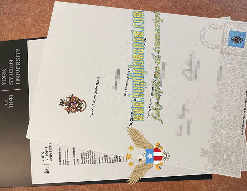 Buy a York St John University fake diploma