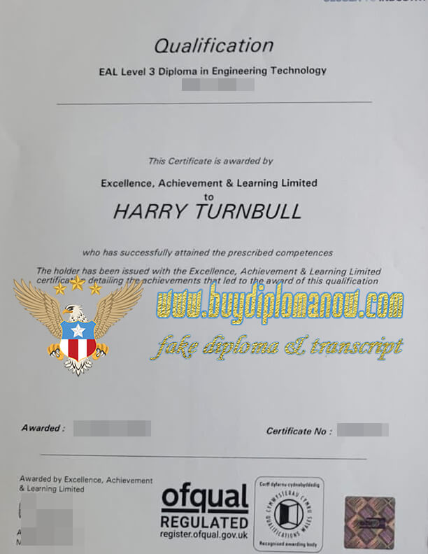 Get a EAL fake Certificate