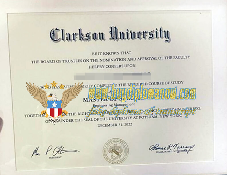 Clarkson University degrees available for purchase