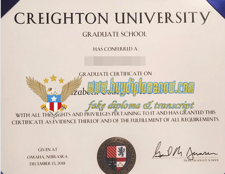 Creighton University diplomas available for purchase online
