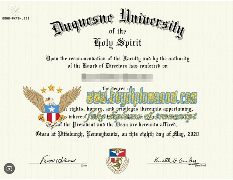 Buy Duquesne University Degree Online