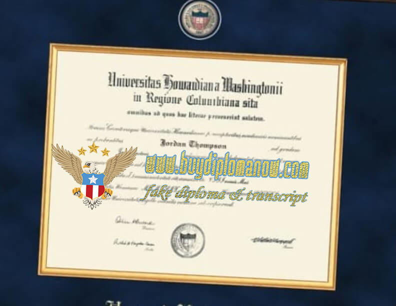 Howard University fake diploma can be ordered