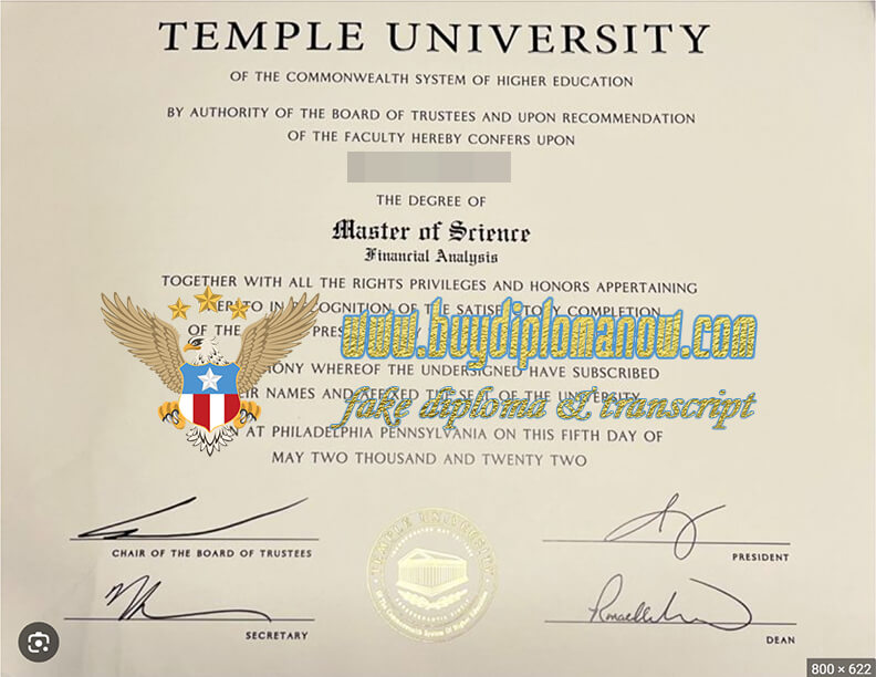 The Importance of a Temple University Diploma to Work Order Temple University Degree, TU Diploma Online