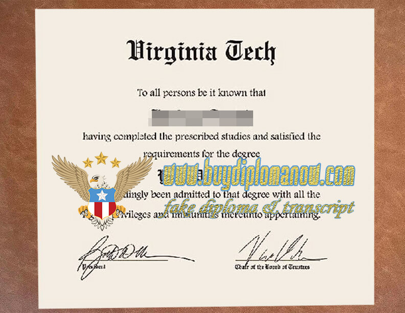 Virginia Tech Degrees for Sale
