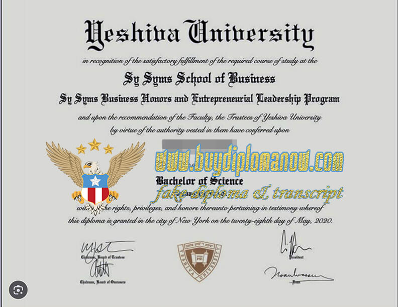 How to Get a Yeshiva University Diploma Order Yeshiva University Diploma Online
