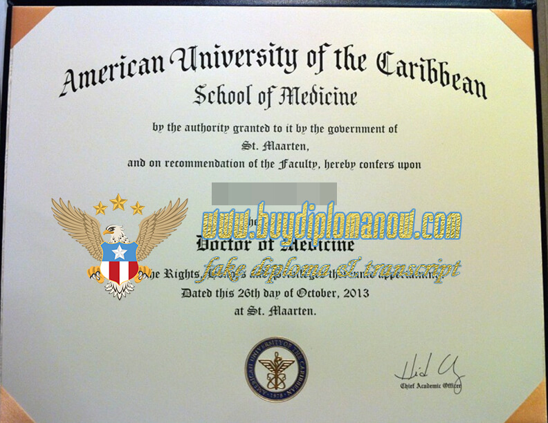 AUC diplomas that can be ordered online