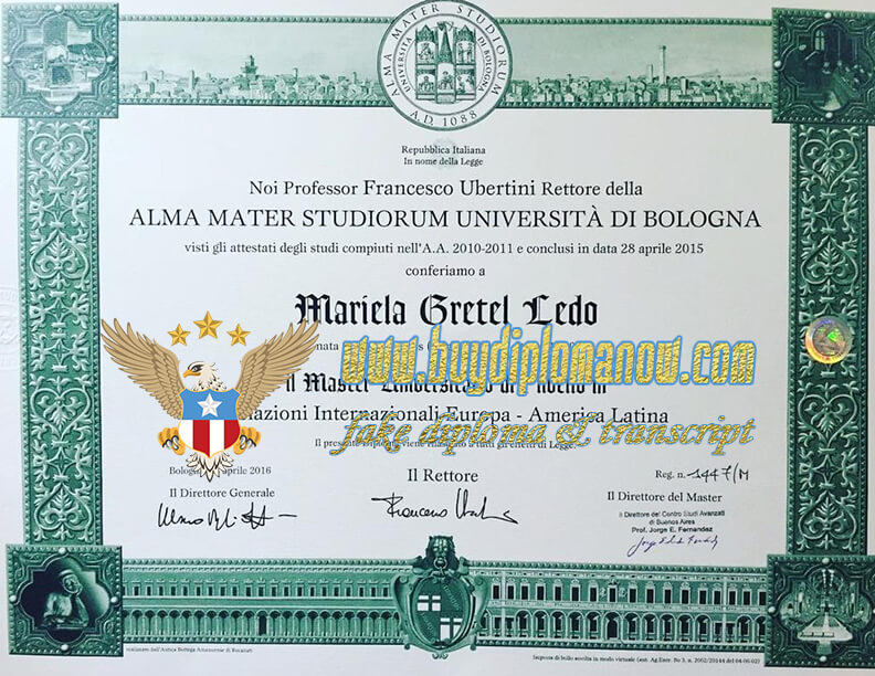 Can I buy University of Bologna Diploma