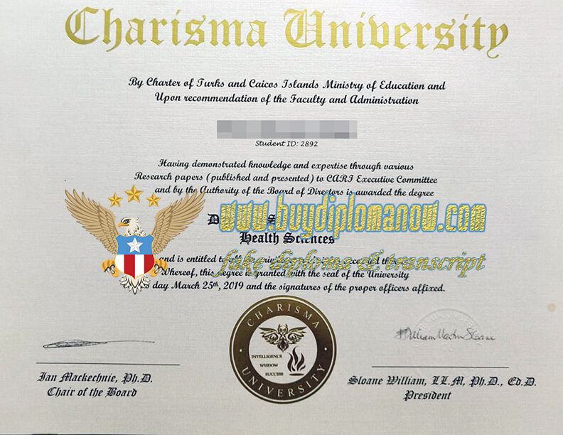 Buy Charisma University Diploma Online