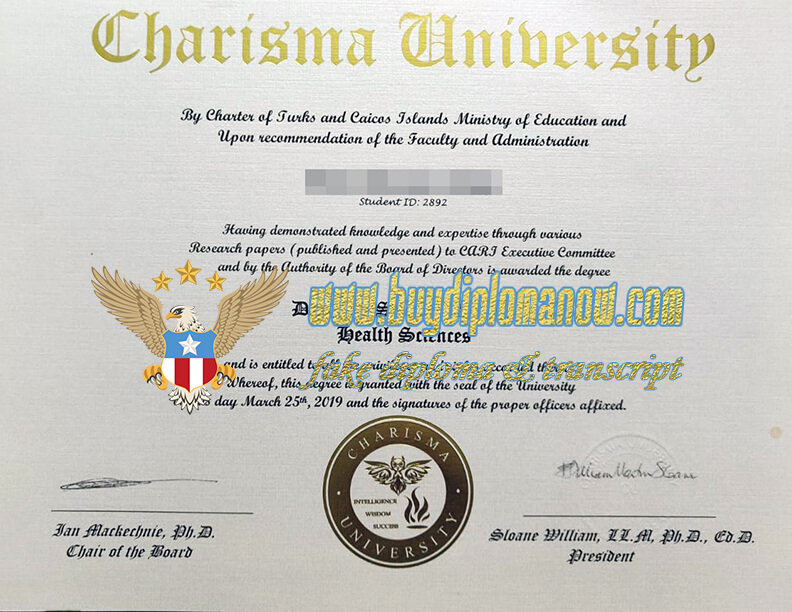 Buy Charisma University Diploma Online