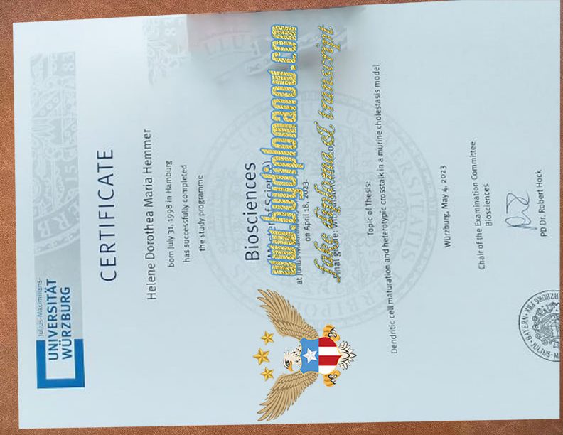 Get University of Würzburg diploma certificate fast