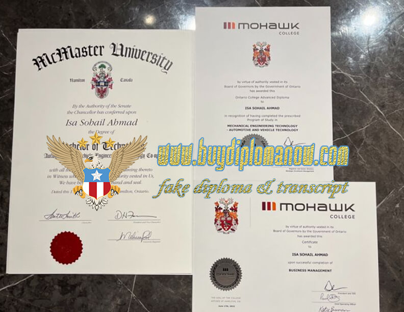 Order McMaster Diploma Online