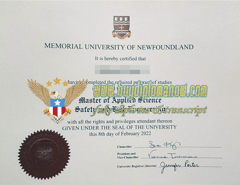 Memorial University of Newfoundland degree, buy MUN diploma Make a MUN Realistic Diploma