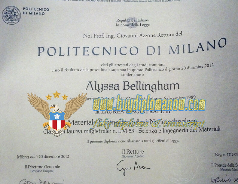 Will I be caught buying a fake Politecnico di Milano diploma?