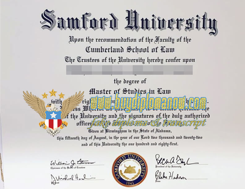 Get a Samford University Diploma Online