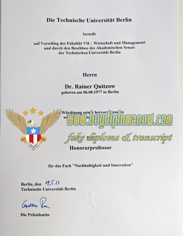 Buy a Technische Universität Berlin degree, get a TU Berlin diploma Earn your TU Berlin diploma quickly