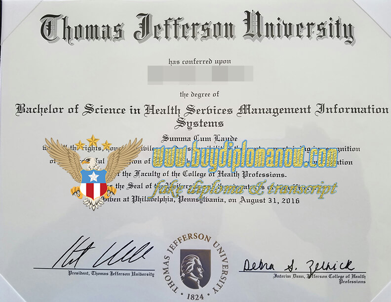 Buy Thomas Jefferson University Diploma Online