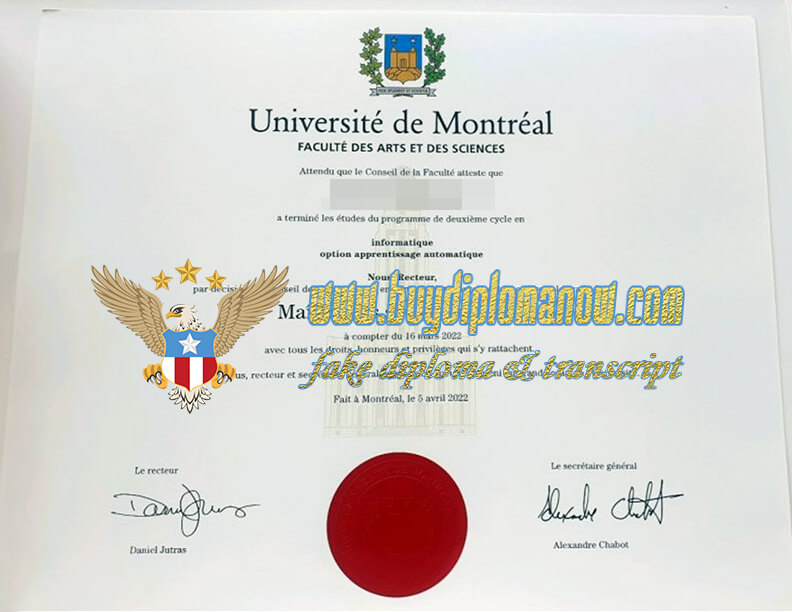Offer UdeM diploma purchase