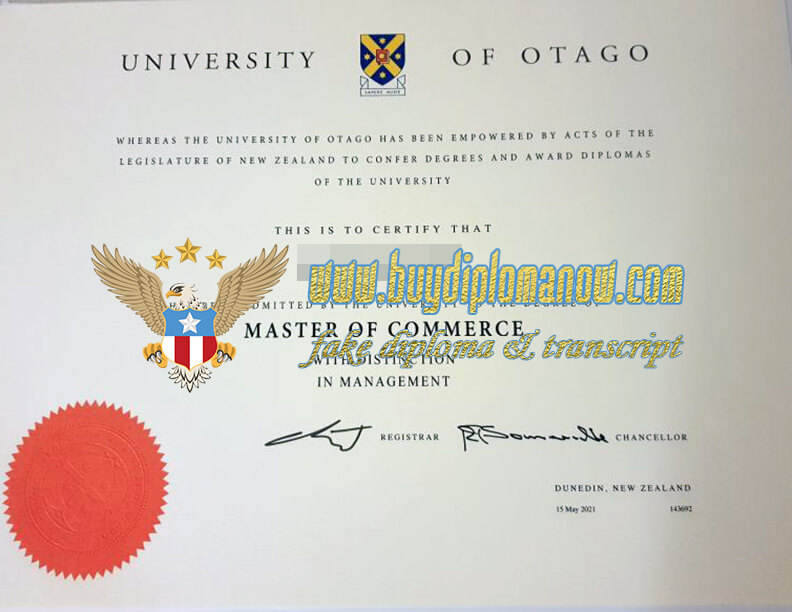 Buy University of Otago Diploma Online