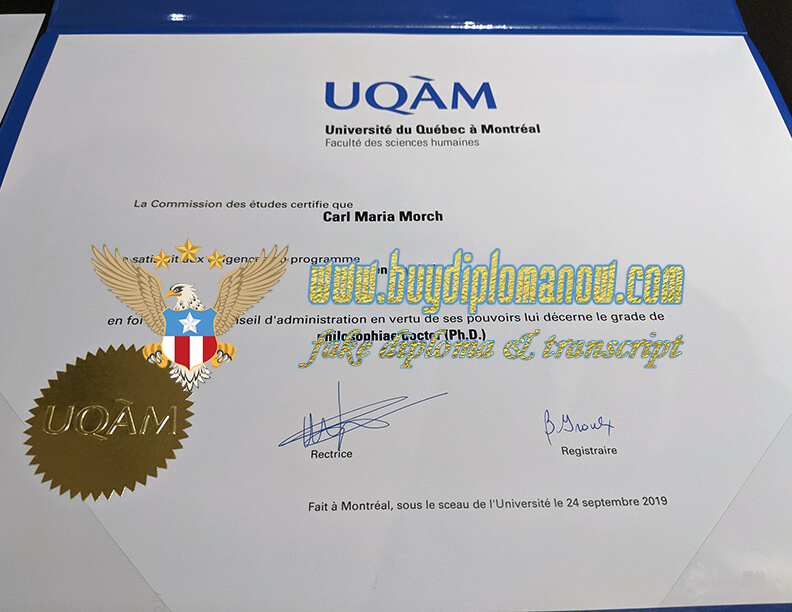 Buy UQAM Diploma Quickly