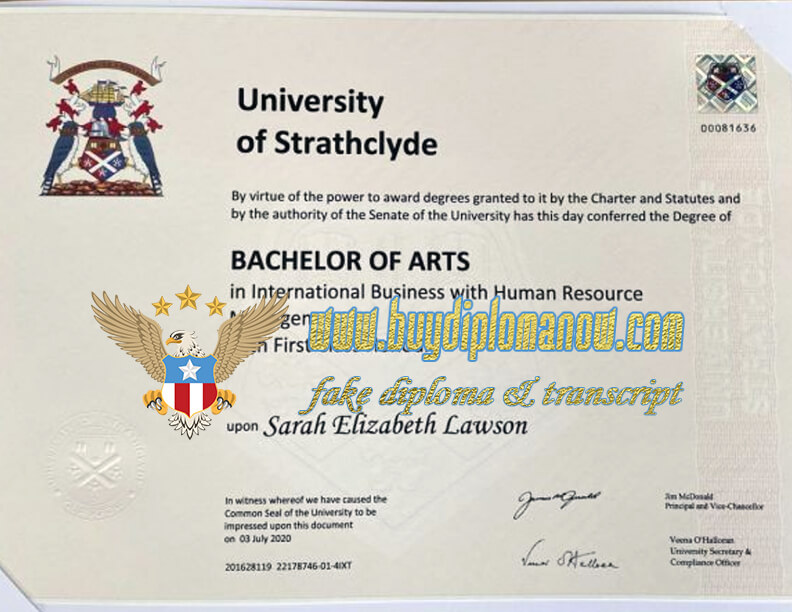 Fast live to get a degree from the University of Strathclyde