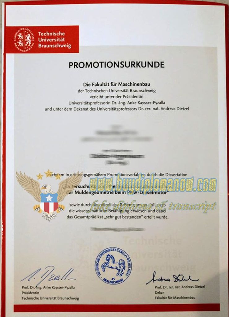 buy a fake TU Braunschweig degree