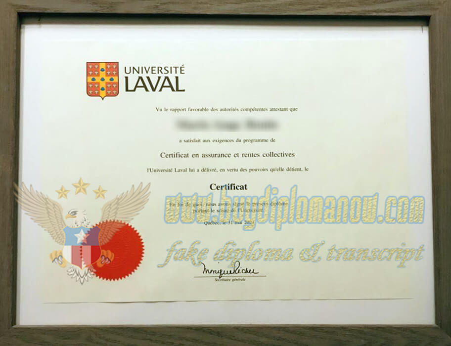 buy a fake Université Laval degree certificate