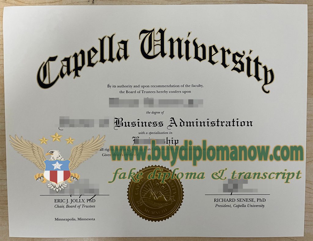 How long to replicate a fake Capella University degree in the USA?